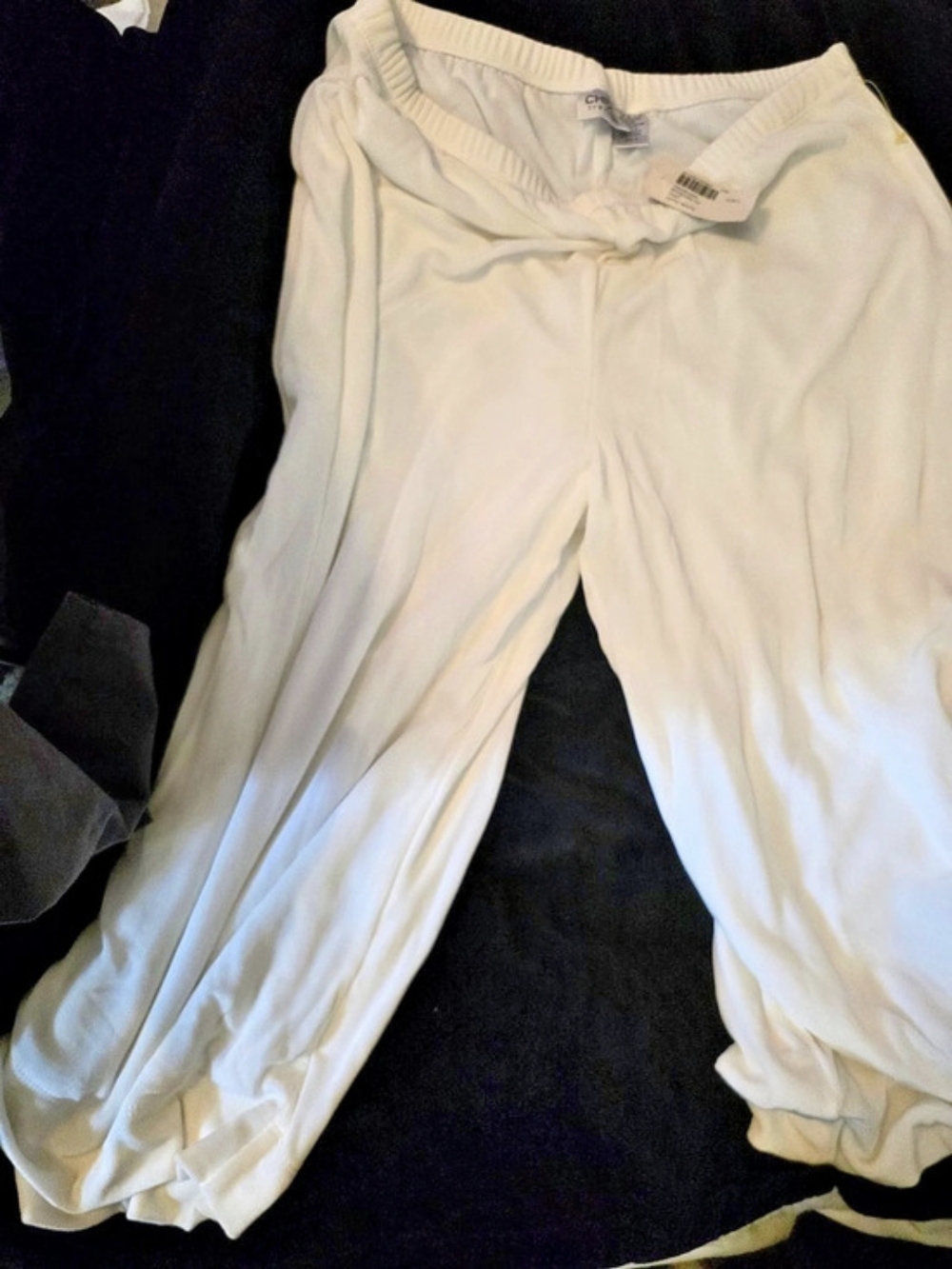 Chico's Travelers Madelina Crop Pant White Size 3